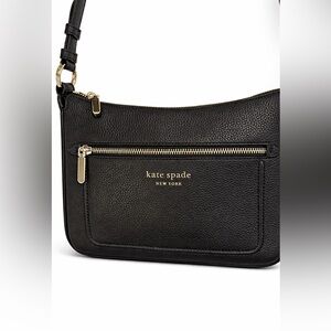 Kate Spade Hudson Black Pebbled Leather Crossbody Bag NWT Gold Hardware  $228